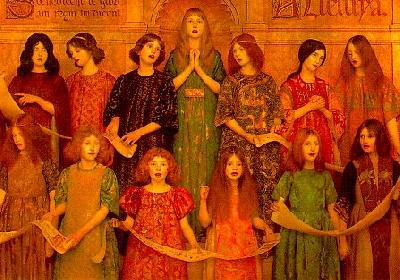 Thomas Cooper Gotch Alleluia oil painting image